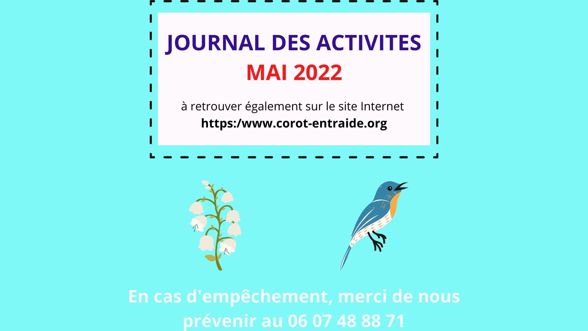  Embarquons avec Corot Entraide  pour les activités de printemps ! 