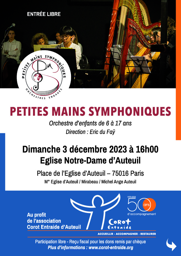 3 DECEMBRE - Concert à Notre Dame d'Auteuil 