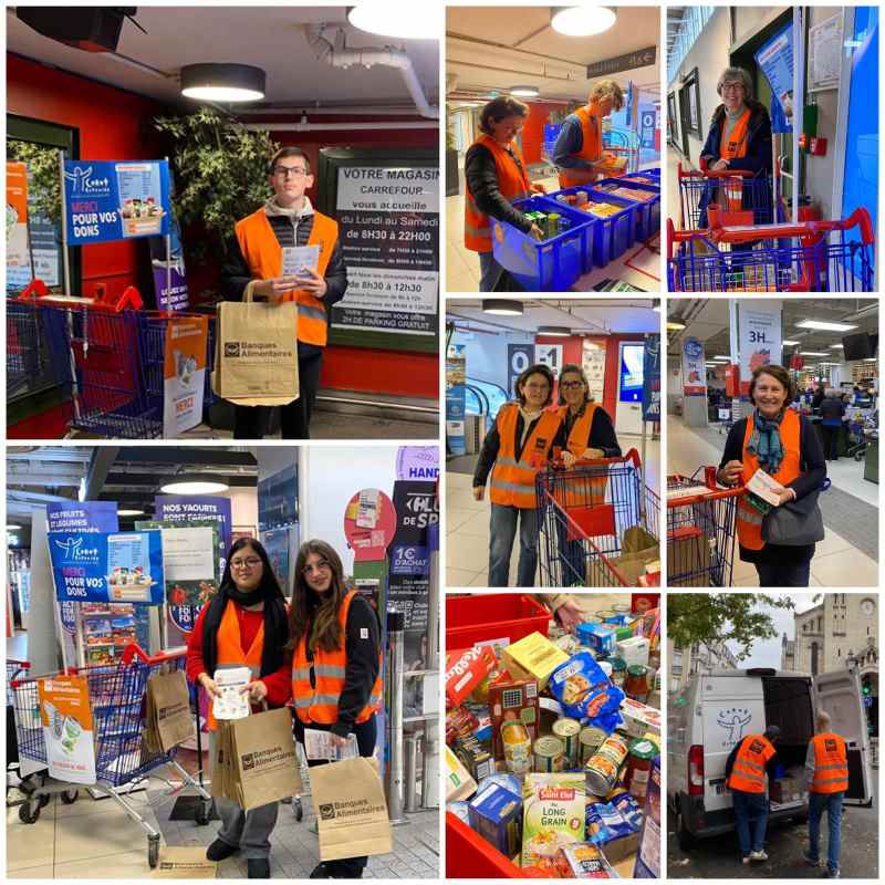 Mobilisation pour la collecte alimentaire de printemps : 200 b&eacute;n&eacute;voles pour 4,6 tonnes r&eacute;colt&eacute;es!