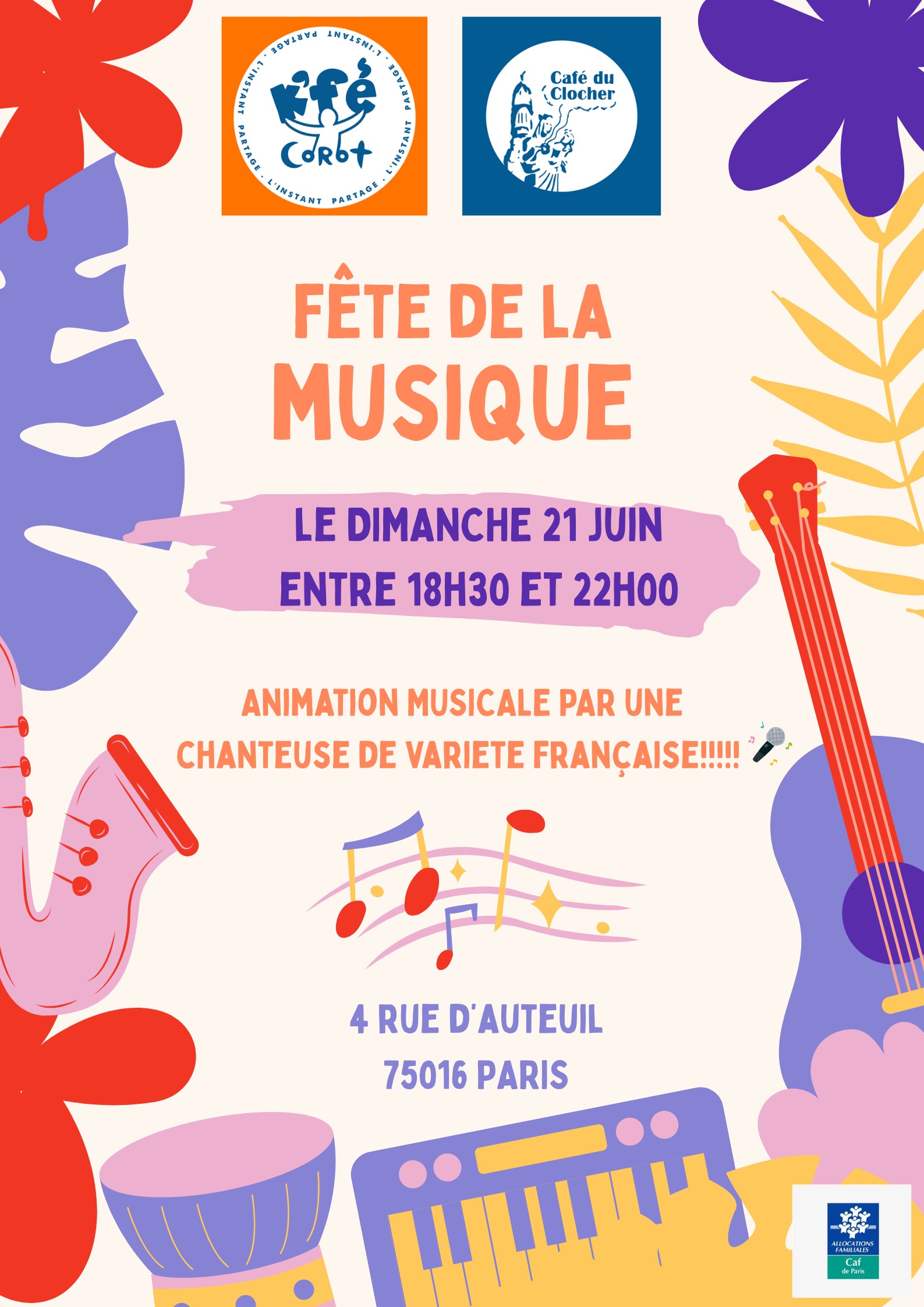 Report de la f&ecirc;te de la musique pr&eacute;vue par le KF&eacute; Corot le 21 juin en raison de la canicule