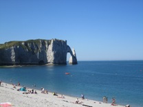 Arrivée à Etretat