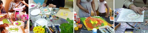 Ateliers artistiques pour les familles à Corot Entraide